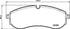 BREMBO Rear Brake Pad Set for VW Crafter & VW Grand California - P85178