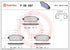 BREMBO Rear Brake Pads for Opel Zafira & Astra J GTC/OPC - P59087