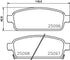 BREMBO Rear Brake Pads for Opel Zafira & Astra J GTC/OPC - P59087