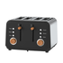 Boden Stark Black Stainless Steel 4 Slice Anson Collection Toaster - BS-TS401B