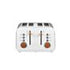 Boden Stark White Stainless Steel Anson Collection 4 Slice Toaster - BS-TS401W
