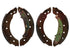 Brake Shoe Set Rear Renault Clio II Logan Sandero Nissan NP200 & More BS587M