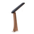 Snug LED Desk Lamp With Clock - Wood