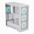 APNX C1-R premium White mid-tower ATX case - 4x PWM ARGB Fan Included - 3x2.5'' or 3x 3.5'' - 360mm radiator - BTF Compatible.