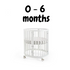 Emerald Round Oval Cot White Including sheets and Snuggletime Mattress