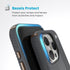 Speck Presidio2 Grip Case - Apple iPhone 16 Pro - Charcoal Grey & Cool Bronze