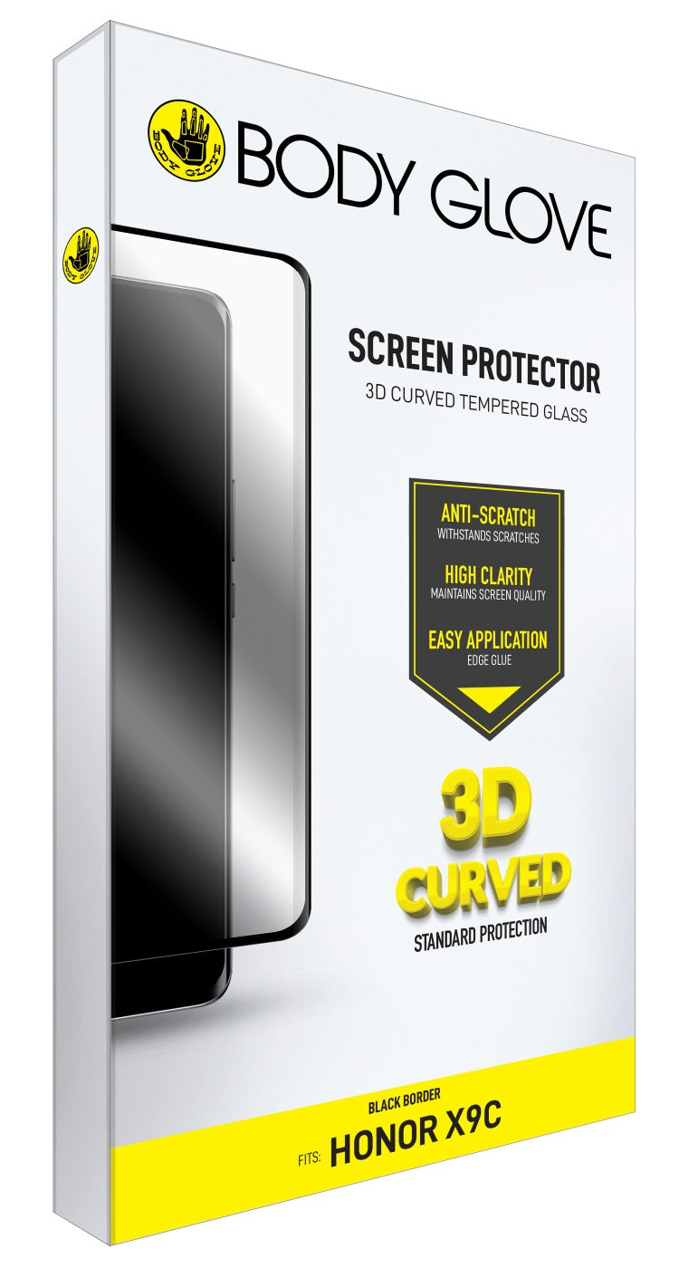 Body Glove 3D Tempered Glass Screen Protector - Honor X9c