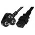 Dedicated C19 to RED 3 pin plug power cable