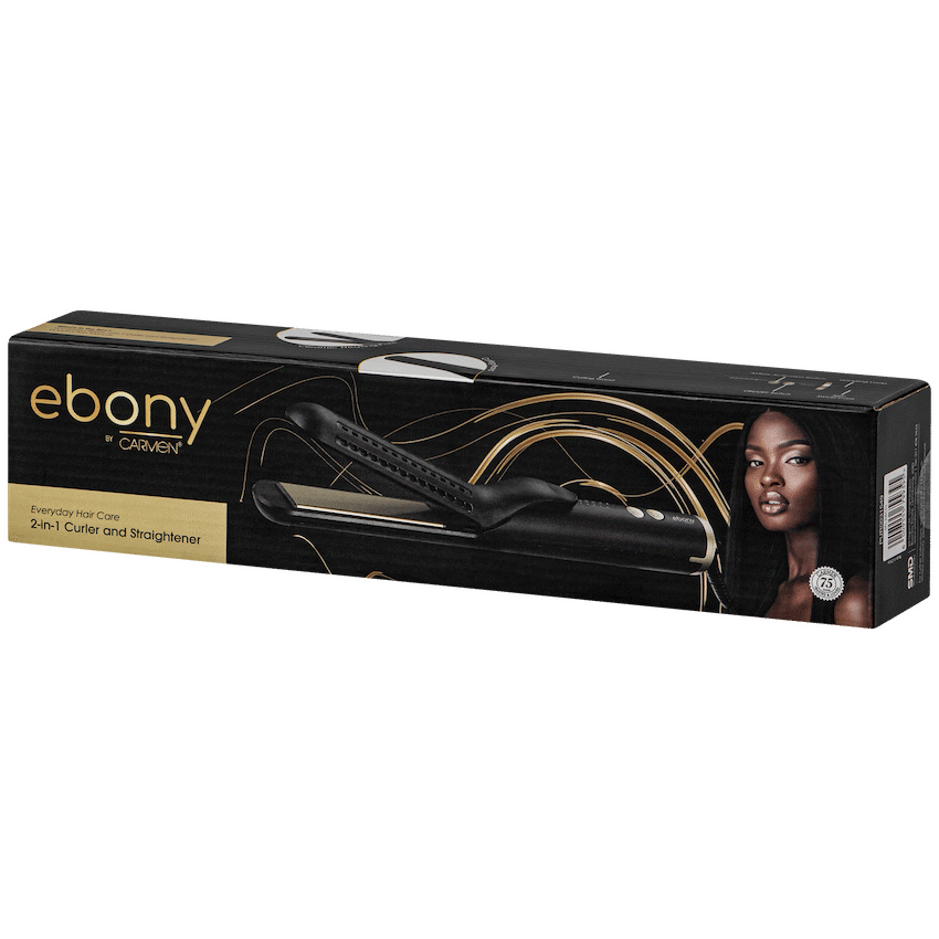 Carmen Health and wellness Carmen 2-in-1 Curler and Straightener - Ebony