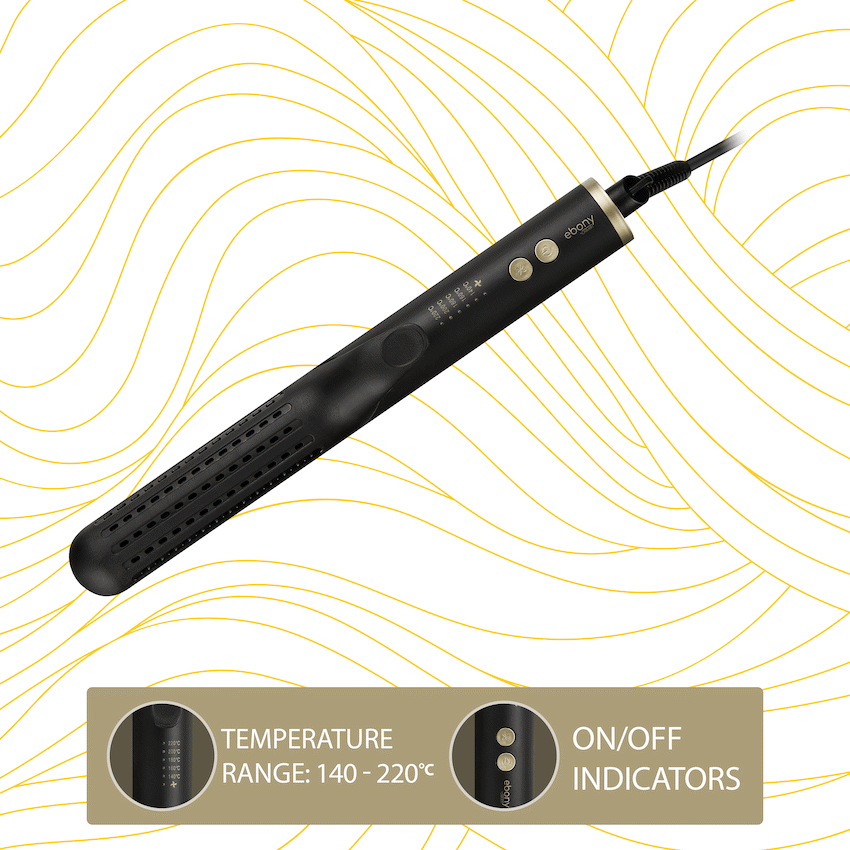 Carmen Health and wellness Carmen 2-in-1 Curler and Straightener - Ebony