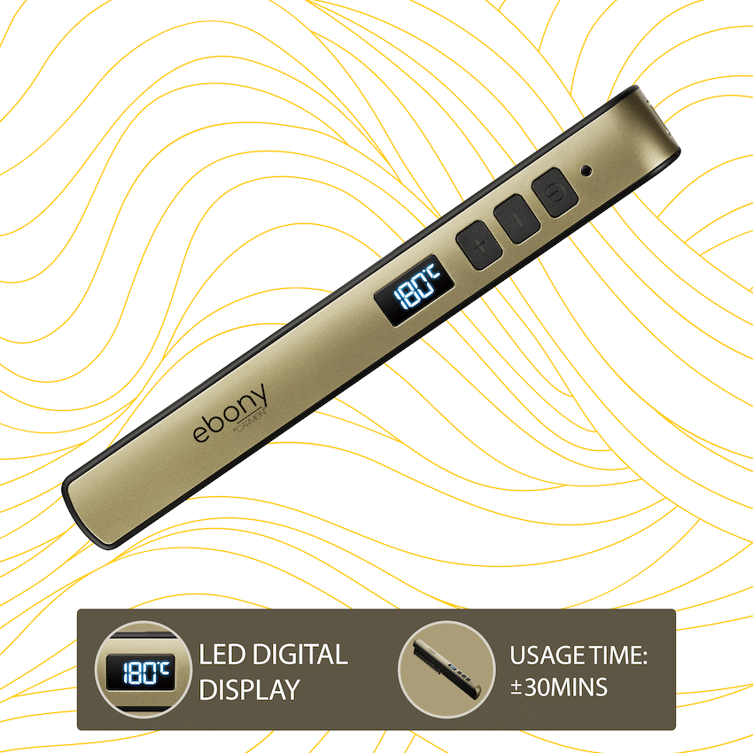 Carmen Health and wellness Carmen Ebony Rechargeable Hair Straightener