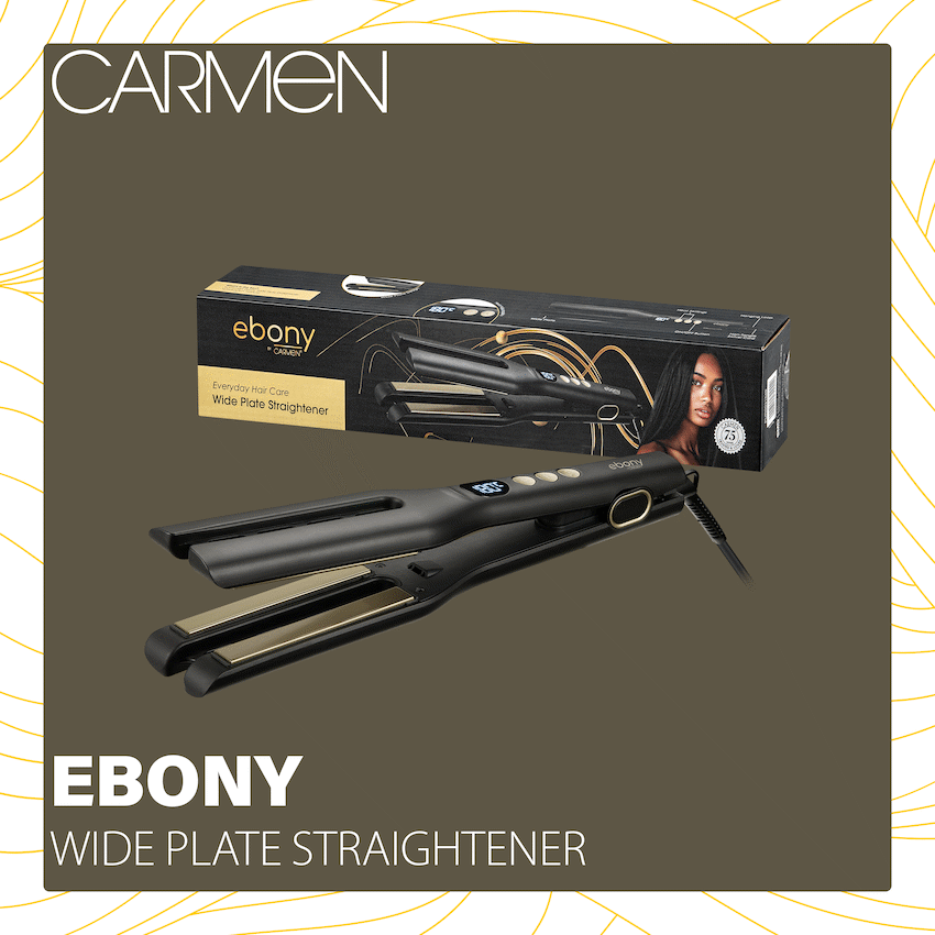 Carmen Health and wellness Carmen Ebony Wide Plate Straightener