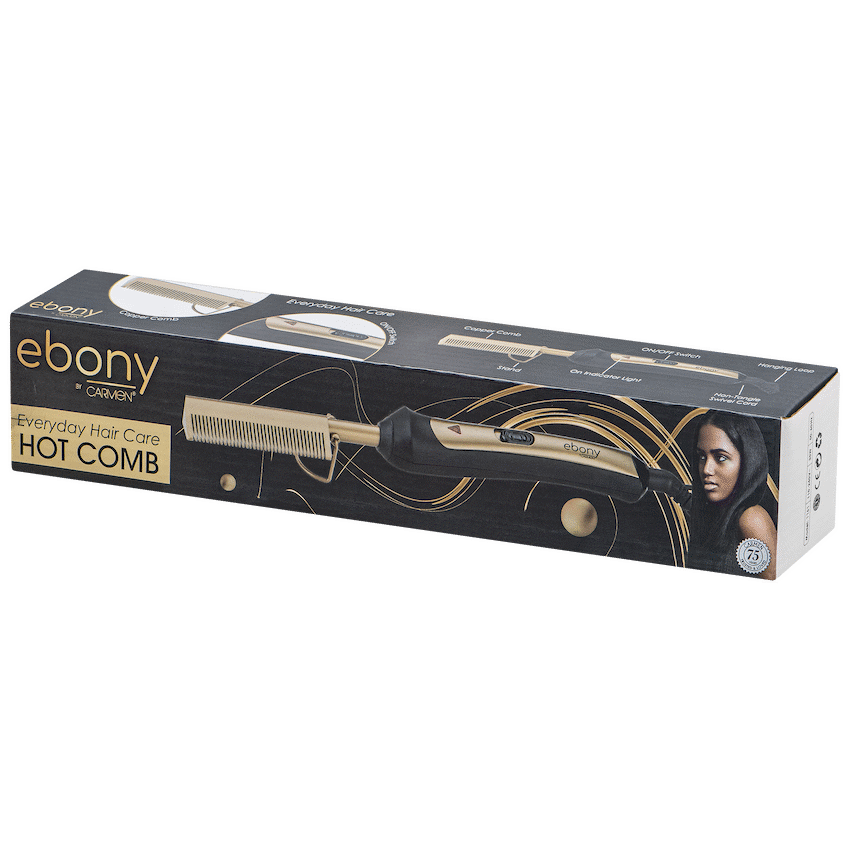 Carmen Health and wellness Carmen Hot Comb - Ebony