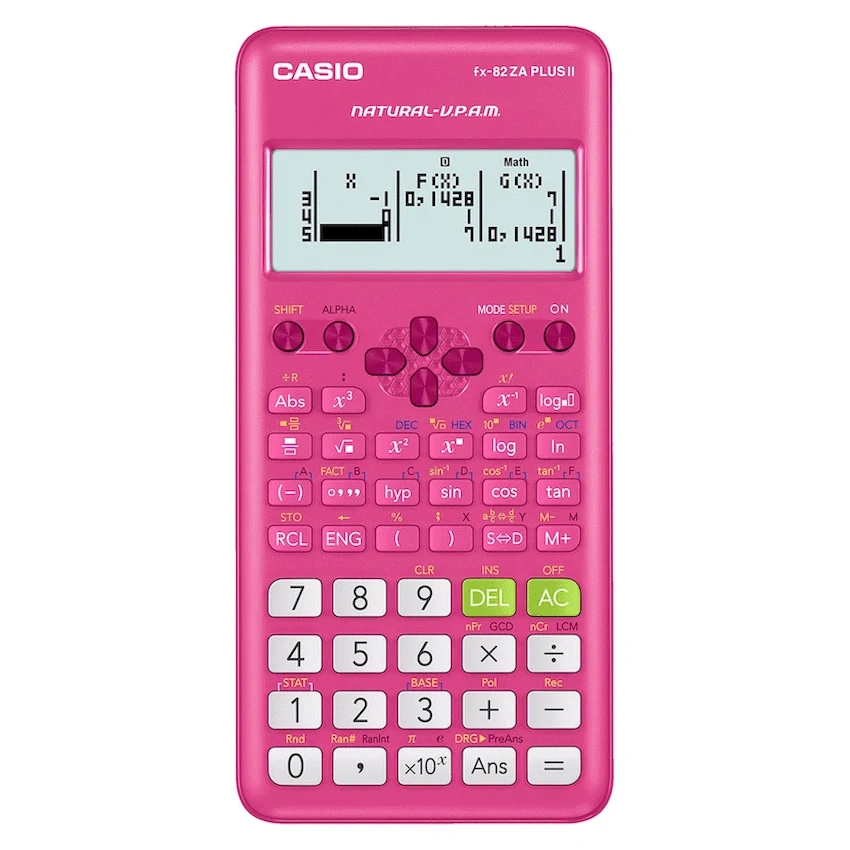 Casio Education and learning Casio FX-82 ZA Plus II Calculator - Pink