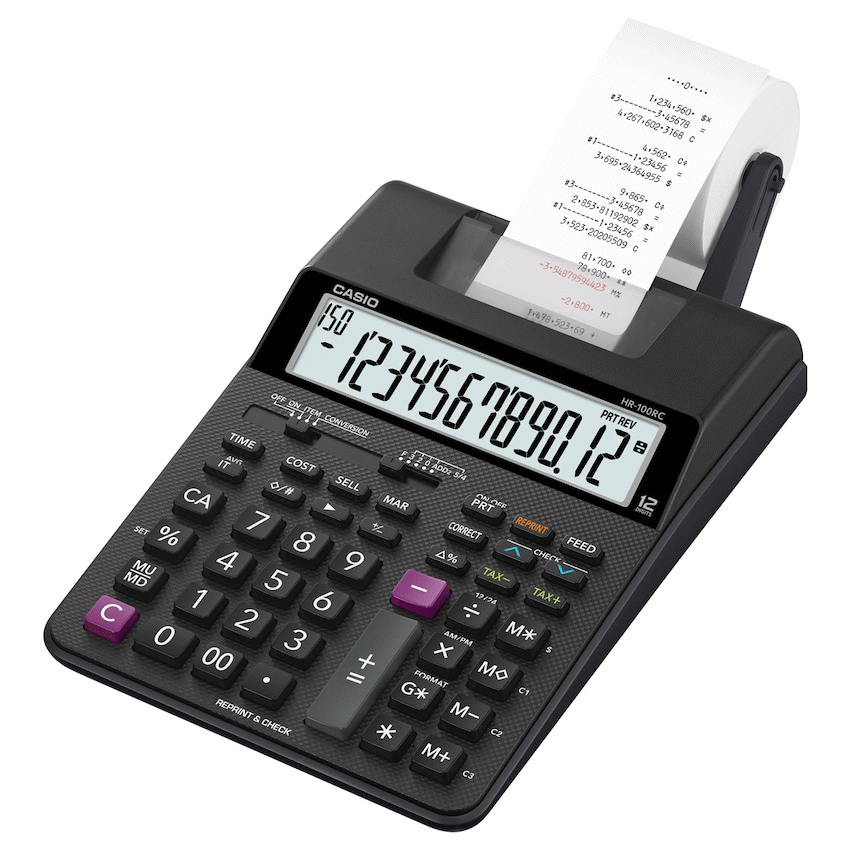 Casio Education and learning Casio HR-100RC BK Printing Calculator