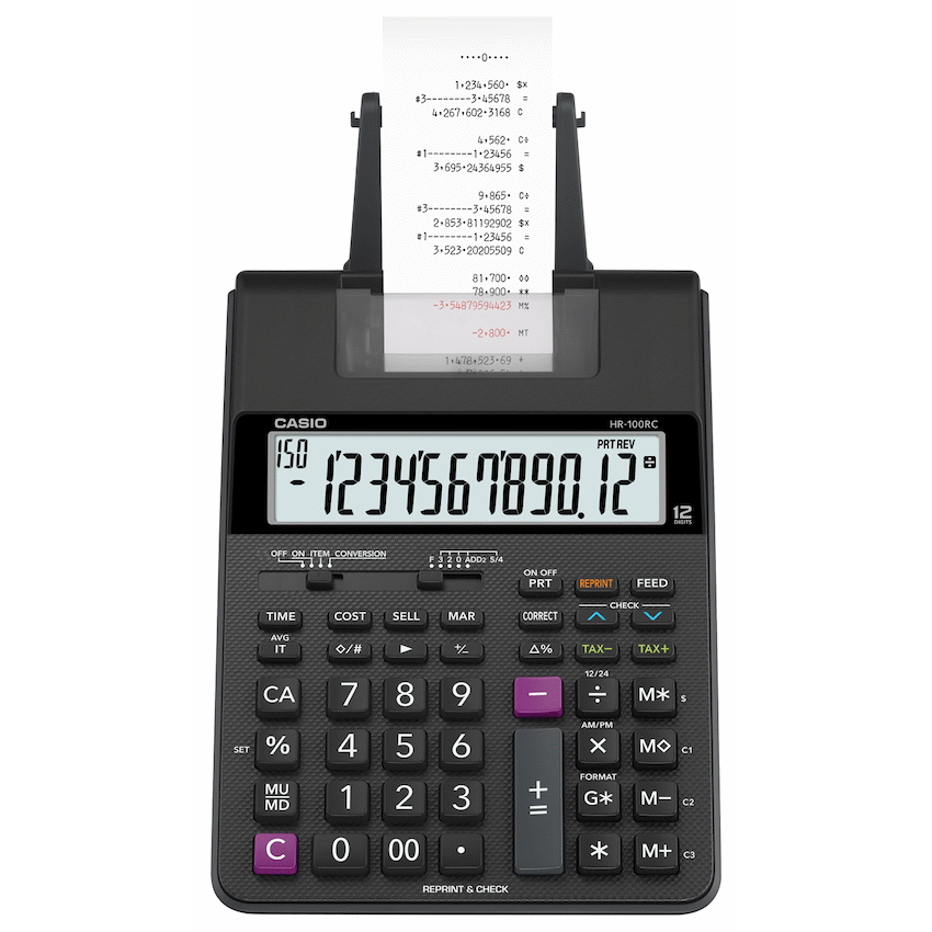 Casio Education and learning Casio HR-100RC BK Printing Calculator