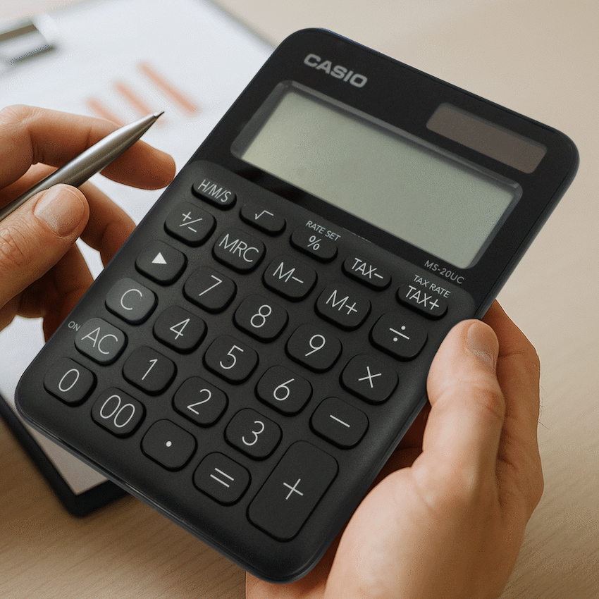 Casio Education and learning Casio MS-20UC - Desktop Calculator 12-Digit - Black