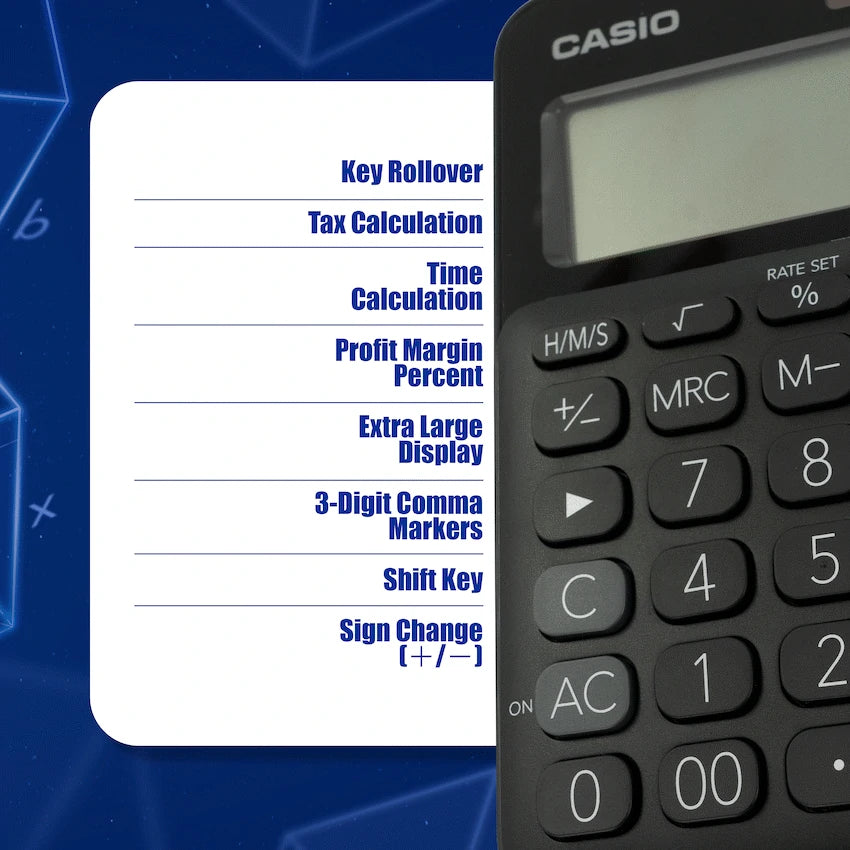 Casio Education and learning Casio MS-20UC - Desktop Calculator 12-Digit - Black