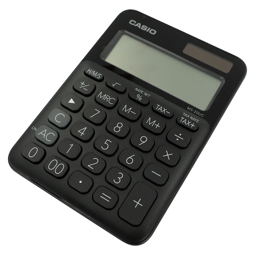 Casio Education and learning Casio MS-20UC - Desktop Calculator 12-Digit - Black
