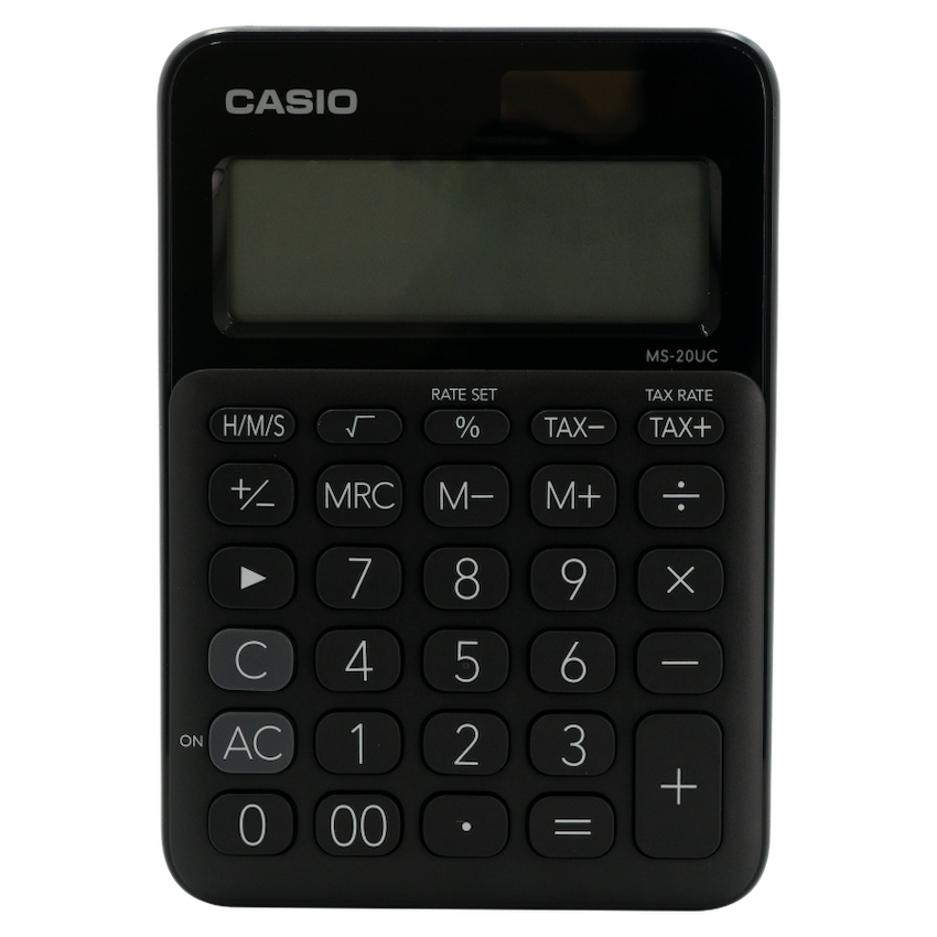 Casio Education and learning Casio MS-20UC - Desktop Calculator 12-Digit - Black