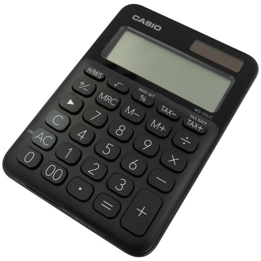 Casio Education and learning Casio MS-20UC - Desktop Calculator 12-Digit - Black