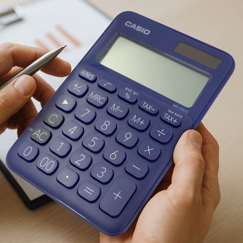 Casio Education and learning Casio MS-20UC - Desktop Calculator 12-Digit - Purple