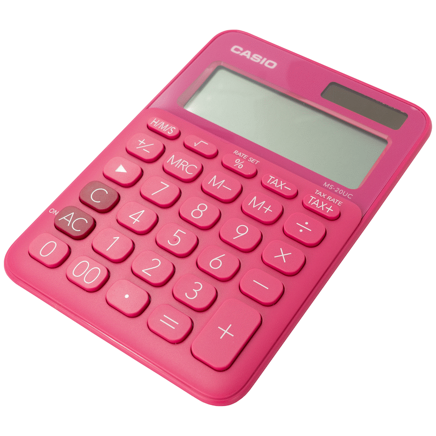 Casio Education and learning Casio MS-20UC - Desktop calculator 12 Digit - Red