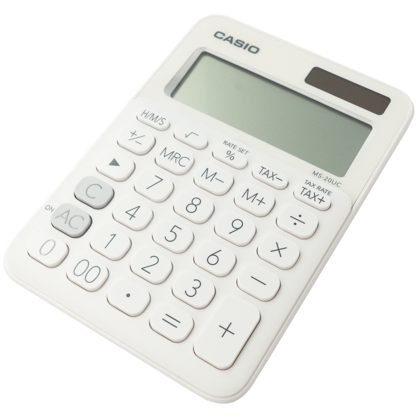Casio Education and learning Casio MS-20UC - Desktop calculator 12 Digit - White