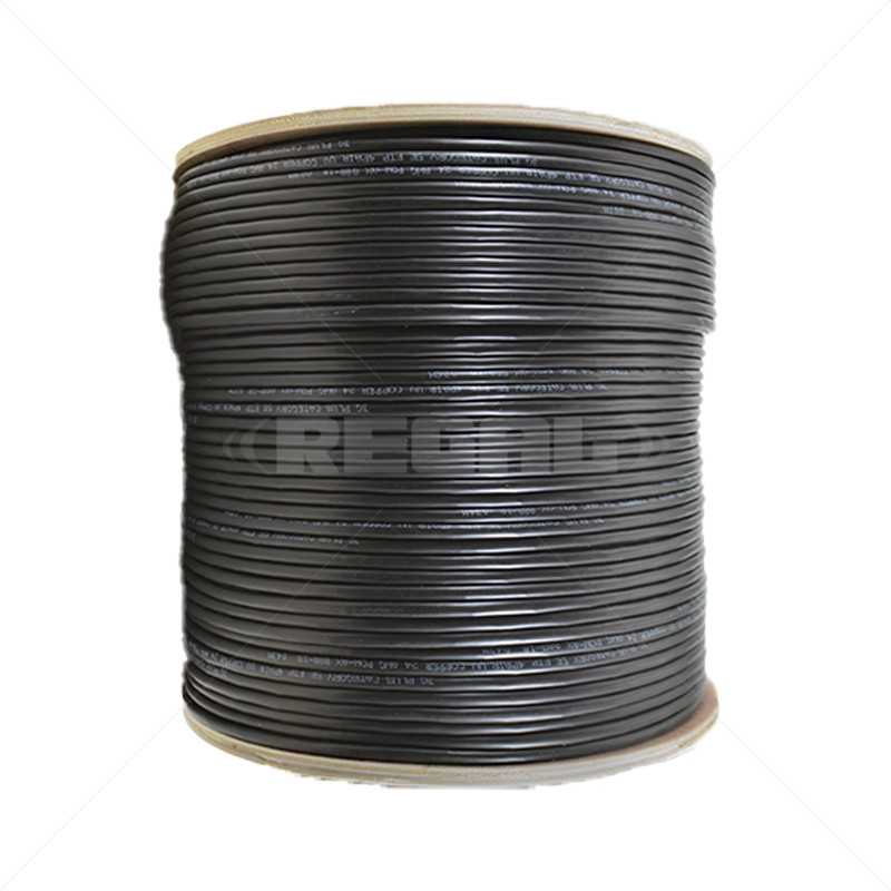 CAT6 U/UTP Solid Copper Outdoor UV Protected Black - 500m