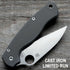 AWT Spyderco Para Military 2 Scales – Agent Series – Clip Side Liner Delete – Cast Iron Anodized