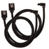 Corsair Premium Sleeved SATA Data Cable Set with 90° Connectors; Black; 60cm