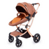 2 in 1 Emerald Baby Boss Mom Egg Stroller Set with Gold Frame