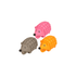 Flamingo Latex Hedgehog Dog Toys 15cm