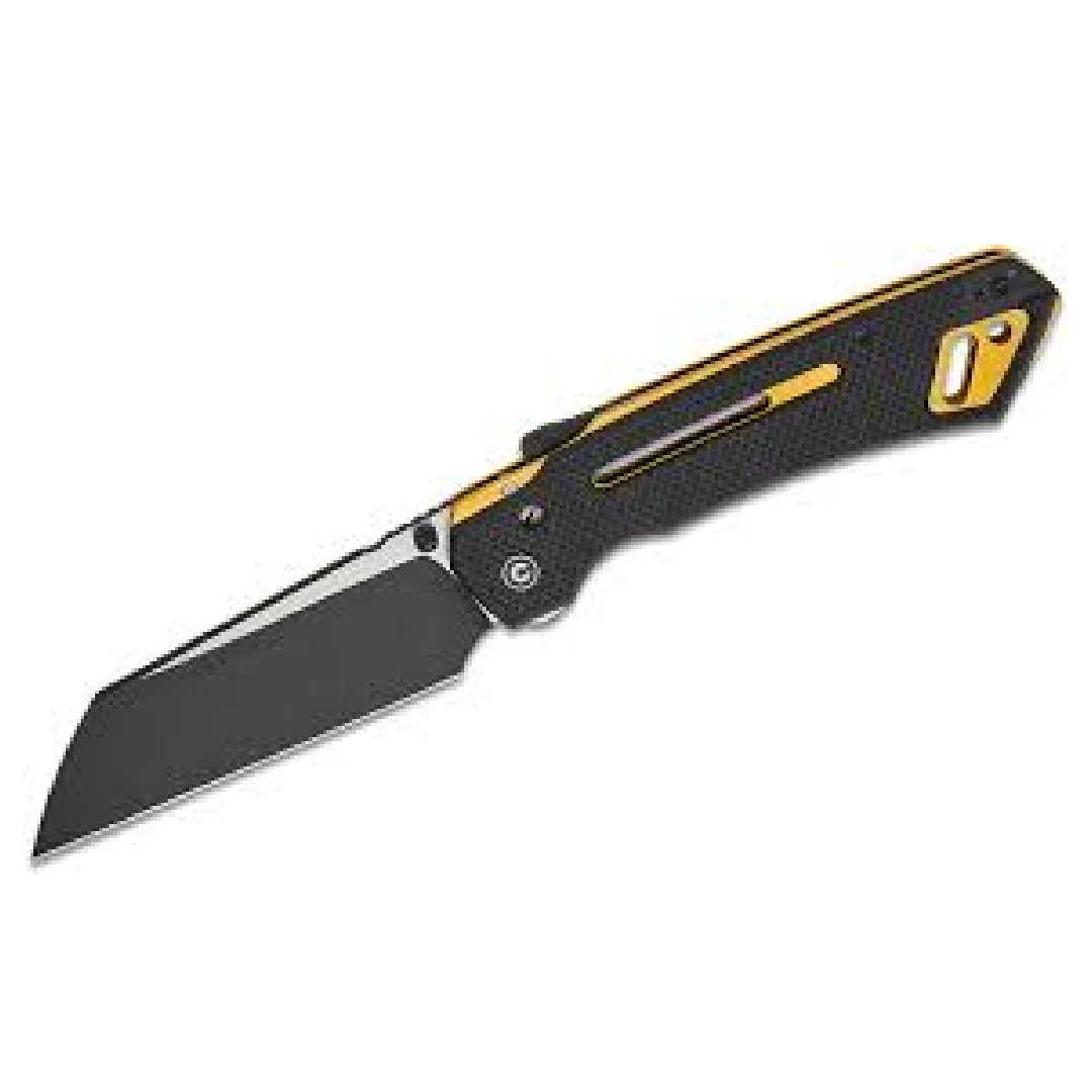 CIVIVI CIVIVI Buster FG Black Coarse Thumb Stud & Superlock Knife G10 Handle (4.2" Nitro-V Blade) C24052-1