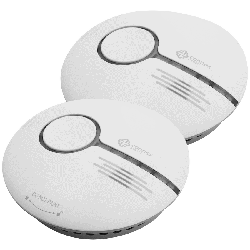 Connex Connect Smart Home Smart Wi-Fi Smoke Detector Alarm Twin Pack