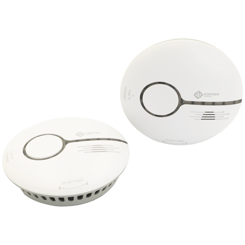Connex Connect Smart Home Smart Wi-Fi Smoke Detector Alarm Twin Pack