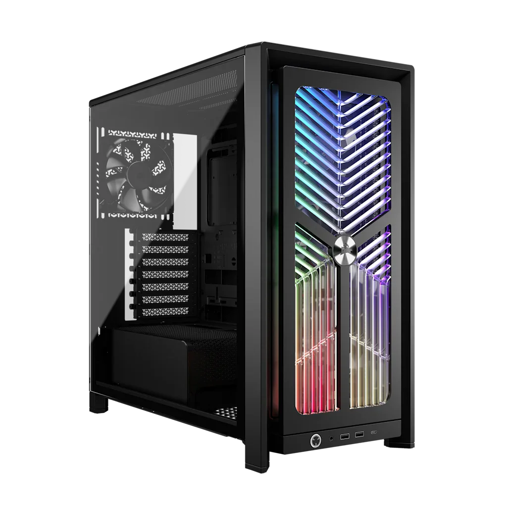 Corsair FRAME 4000X RS Mid-Tower PC Case; 4x RS Fans; Black.