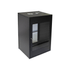 RCT 20U CP black wall mount cabinet 2x uprights 2x glands + Screws; 450mm GLASS DOOR.