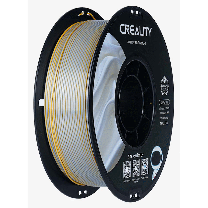Creality Creality Dual Silk Filament PLA Golden-Silver 1kg