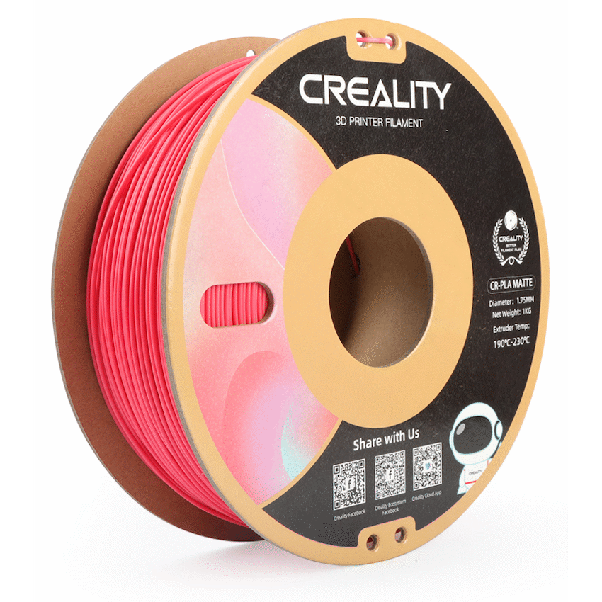 Creality Devices Creality CR-PLA Filament - Matte - Strawberry Red (1kg)