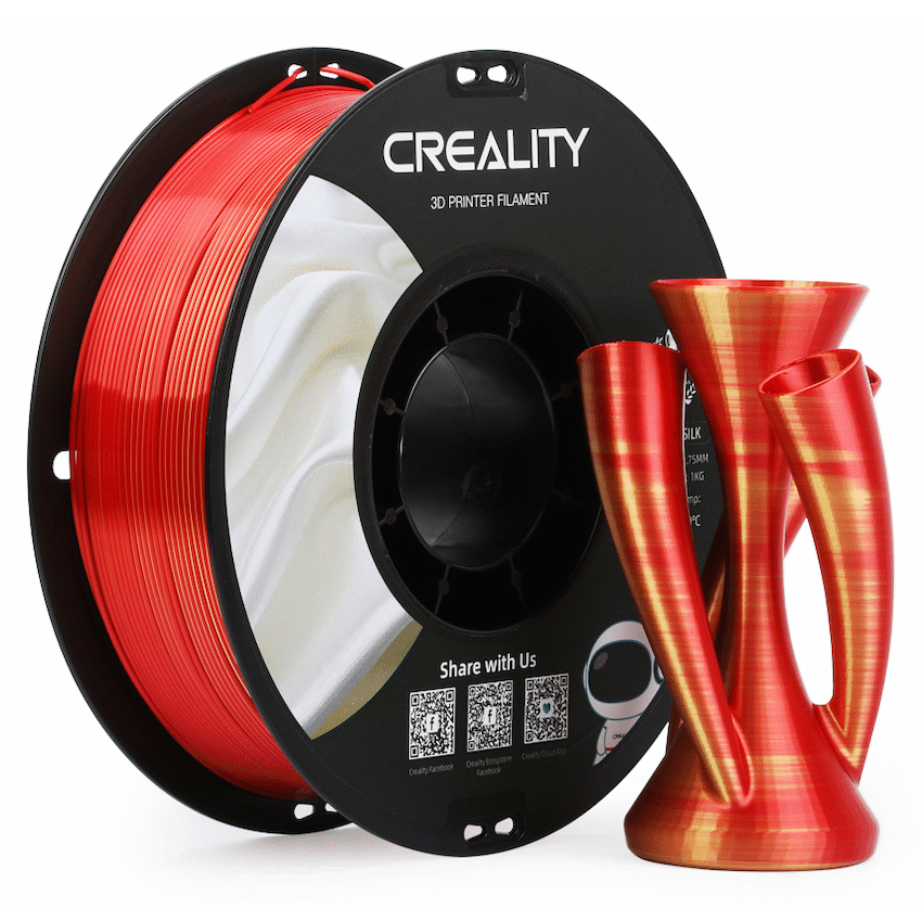 Creality Devices Creality Dual Silk Filament PLA - Golden-Red 1Kg