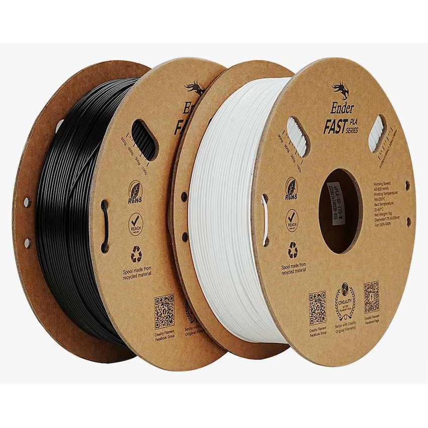 Creality Devices Creality Ender Fast PLA Filament Value Pack of 2 - White + Black