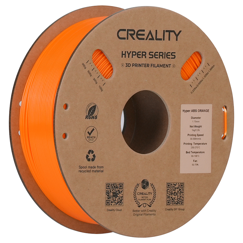 Creality Devices Creality Hyper ABS Orange - 1KG
