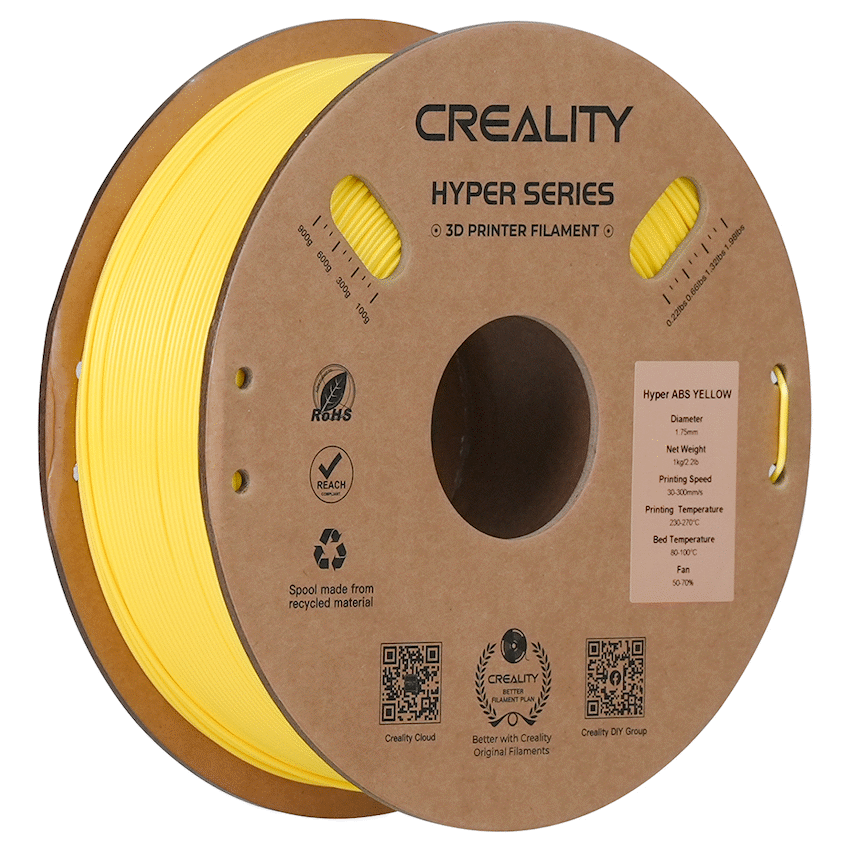 Creality Devices Creality Hyper ABS Yellow - 1KG