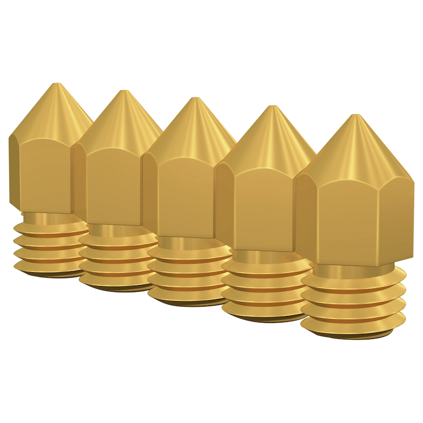 Creality Devices Creality M6 0.4mm Brass Nozzle - Big Head - 5 Pcs