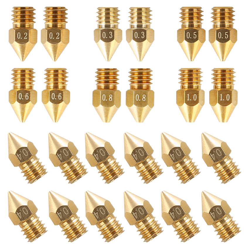 Creality Devices Creality MK8 Nozzle 24-Piece Package