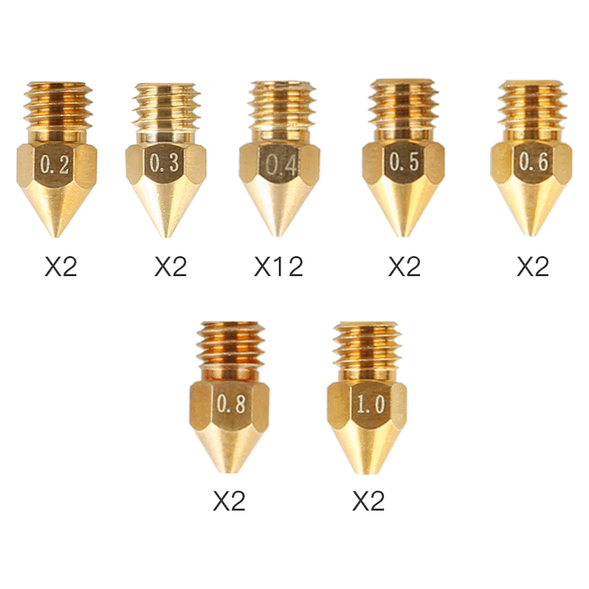 Creality Devices Creality MK8 Nozzle 24-Piece Package