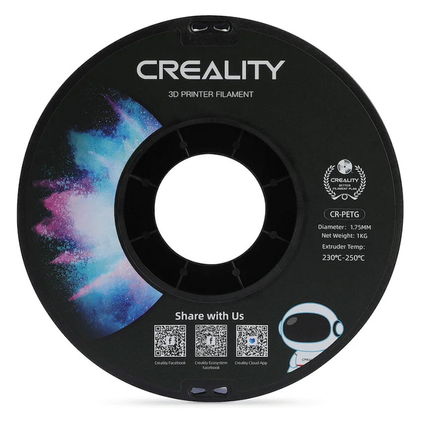 Creality Devices Creality PETG Filament Transparent Blue 1Kg