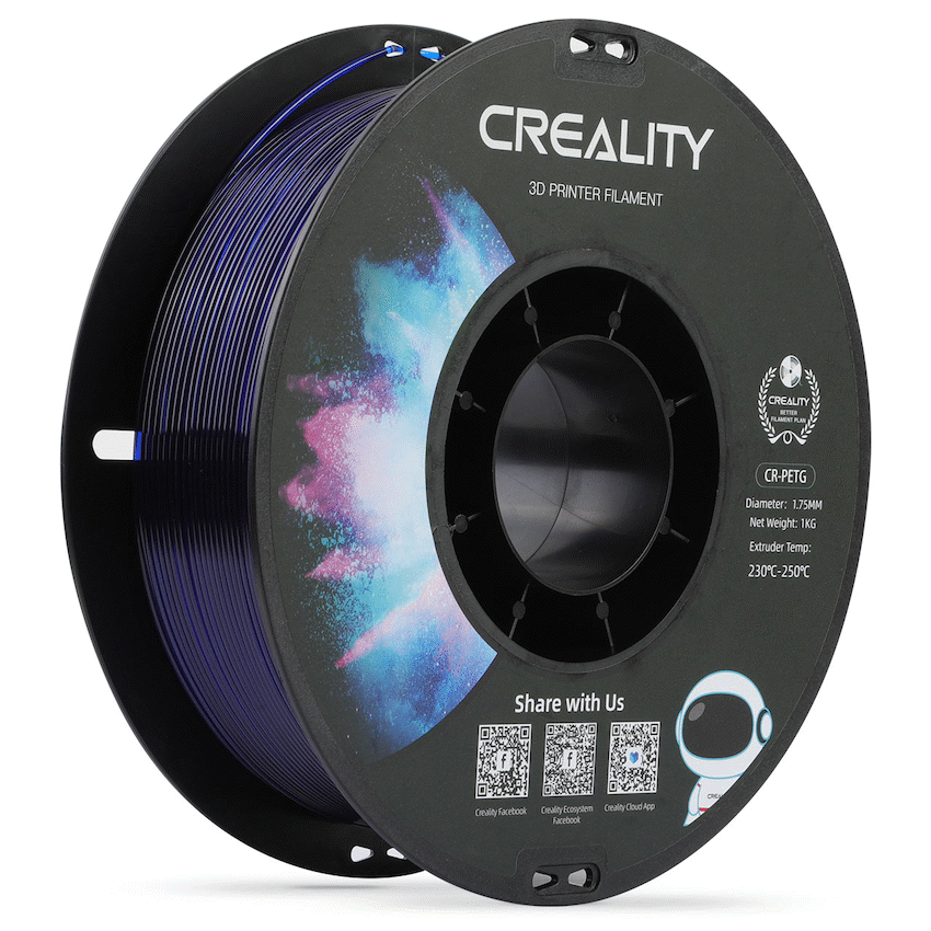 Creality Devices Creality PETG Filament Transparent Blue 1Kg