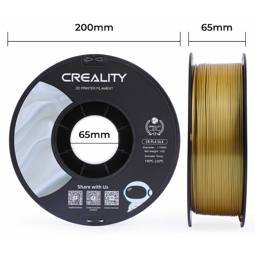 Creality Devices Creality Silk Filament PLA Gold 1Kg